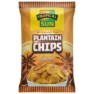 Tropical Sun Plantain Chips Sweet 70g