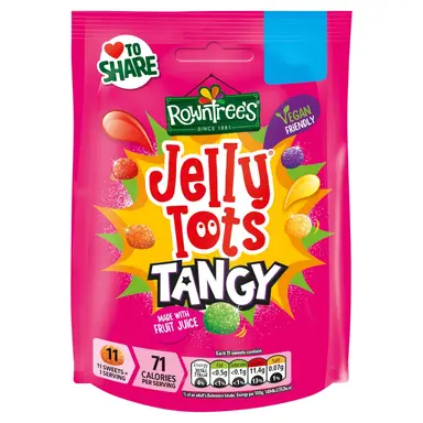 Rowntree'S Jelly Tots Tangy 140g