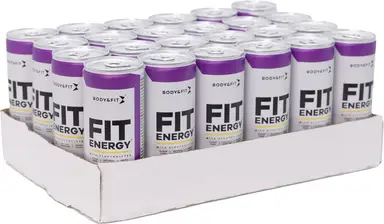 Body&amp;Fit Fit energiedrankmix Berry 6000 ml (24 blikjes)