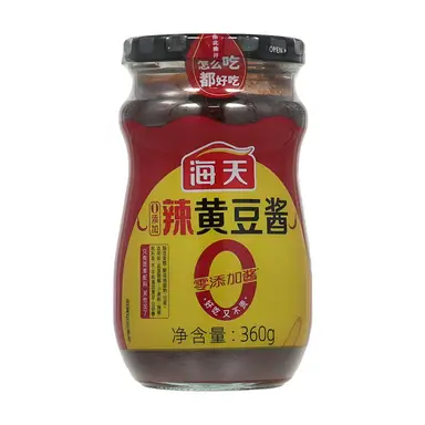 Haday 0 Additive Hot Soybean Sauce 360g