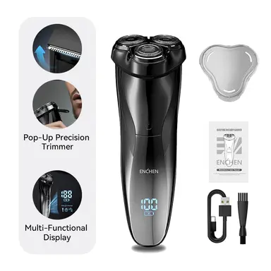 ENCHEN Blackstone 3 IPX7 Waterproof  Electric Shaver 3D Razor Daily Use For Men, 1pc