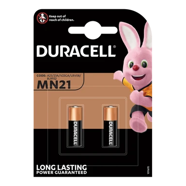 DURACELL MN21 12V Alkaline Batteries - 2 Pack
