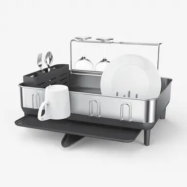 Simplehuman Steel Frame Dishrack, Brushed Stainless Steel