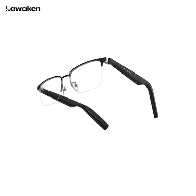 Lawaken AI Chat City Executive Titanium KI-Smart-Headset, Echtzeitübersetzung in 128 Sprachen, KI-Notiz für Besprechungszusammenfassungen, ChatGPT-Sprachassistent, freihändiges Tragen, Bluetooth, leicht und passgenau, für Lifestyle & Reisen