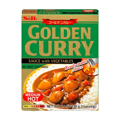 S&B Goldenes Gemüse-Curry mittelscharf, Instant, 230 g