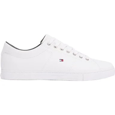 Tommy Hilfiger Essential Baskets en cuir Homme Blanc Taille-40