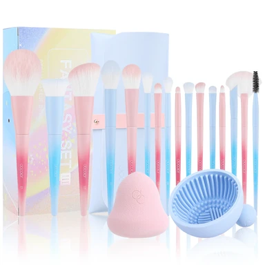 docolor 16-Piece Dreamy 3.0 Makeup Brush Set (Gift Box)