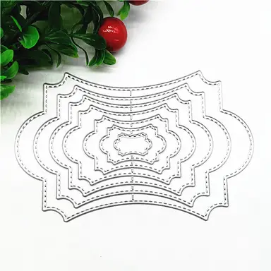 Polygon Border Die Stencil Metal Cutting Knives Cutting Dies Practice DIY Scrapbooking Album Die Cut Cutting Dies
