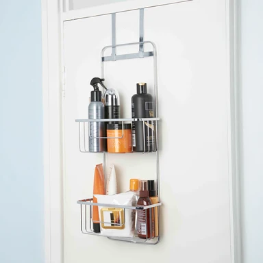 Croydex Hook Over Door Double Storage Basket