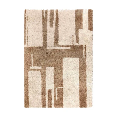 Nesma tapis naturel 120 x 170 x 3 cm, épais, pour salon et chambre