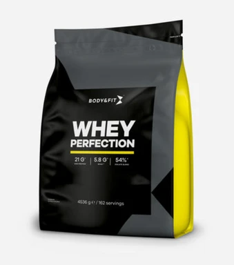 Body&Fit Whey Perfection Poudre protéinée saveur banane - 4,53 kg