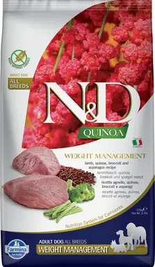 Farmina N&D Quinoa Gewichtsmanagement Hundefutter für Erwachsene Mittel-/Großrassen 2,5 kg