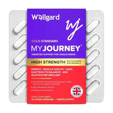 Wellgard My Journey High Strength Multivitamins & Minerals - 60 Vegan Capsules