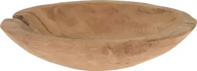 Schüssel Rund 19x4cm Teakholz