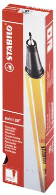 STABILO Point 88 Fineliner Pen Black, Pack of 10