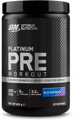 Optimum Nutrition Platinum Pre-Workout 420g Blue Razz