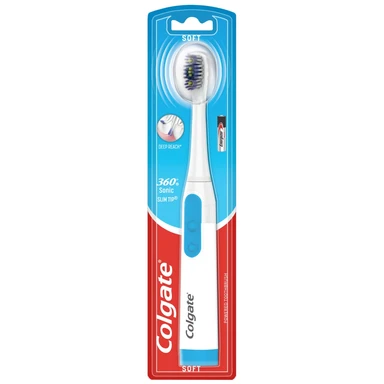 Colgate 360 Sonic Slim Tip Battery Powered Toothbrush