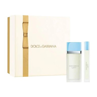 Dolce e Gabbana Light Blue Femme Geschenkset EDT 50 ml + Reisespray EDT 10 ml