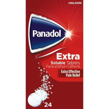 Panadol Extra Soluble Pain Relief Tablets 500mg - 24 Tablets
