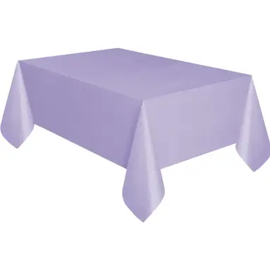Unique Plastic Table Cover, Lavender, 1.37 x 2.74m