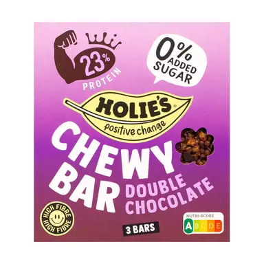 Holie's Chewy bar Double Chocolate - 3x35gr