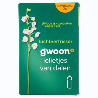 G'woon Mini Luchtverfrisser Wilde Roos Vulvloeistof 2 stuks