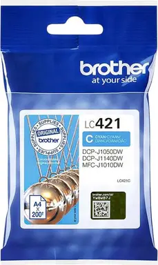 Brother LC421C inktcartridge 1 stuk origineel cyaan