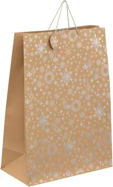 Jumbo size kraft holographic gift bag