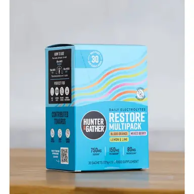 HUNTER & GATHER Restore Electrolytes Variety Box Hydration Support Sachets - 30 Sachets