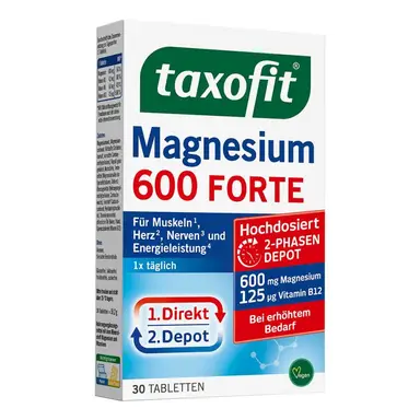 TAXOFIT Magnesium. 600 Forte Dep. Tab. 30 St