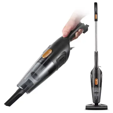[Sommerangebote - 19,99 € mit Lieferung] Deerma DX115C, Kabelgebundener 3-in-1 Handstaubsauger, 600 W Saugleistung, 15 kPa, HEPA- & Schwammfilterung, 1,2 L Sichtbarer Staubbehälter, Einfache Montage mit schlankem Design, Limitierte Zeitangebot
