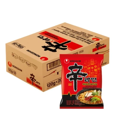 Nongshim Shin Ramyun Scharfe Hühnersuppe 120g x 20 Instant-Nudelbox