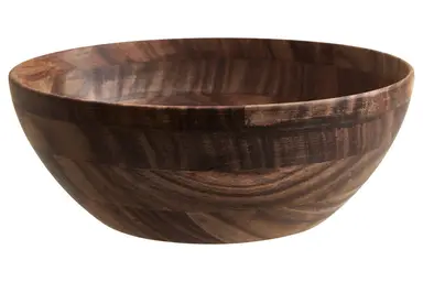 Maison by Premier Large Round Sheesham Wood Salad Bowl