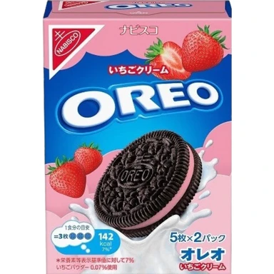 Mondelez Japan Oreo Aardbeiroom 10 stuks 97g