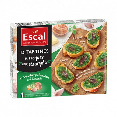 ESCAL Tartines À croquer aux Escargots x12 150g