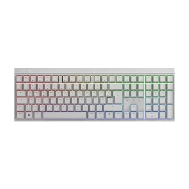 CHERRY MX 2.0S kabelgebundene mechanische Gaming-Tastatur mit RGB-Hintergrundbeleuchtung, Cherry-MX2A-Red-Schalter, Gesamtausführung, QWERTZ-Layout, weiß