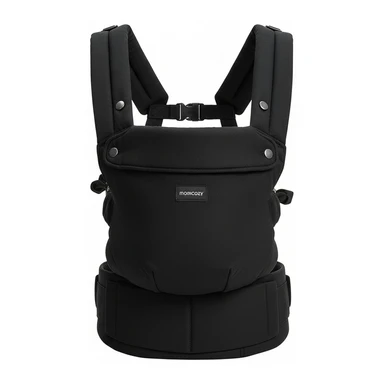 Momcozy Baby Carrier - Ergonomic, Comfortable & Lightweight, for 3-20kg Babies, Easy To Wear, Hands-Free, Enhanced Lumbar Support, Snug Fit For Infants & Toddlers, Black