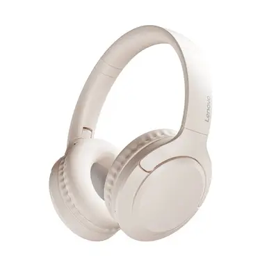 Lenovo ThinkPlus TH53 Beige Over-Ear-Bluetooth-Kopfhörer Lange Akkulaufzeit, hochwertiger Klang
