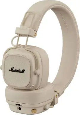Marshall Major V Over-Ear Bluetooth-Kopfhörer Creme – Kabellose Kopfhörer für den täglichen Gebrauch