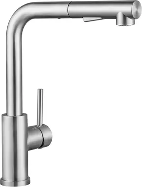 Keukenkraan met uittrekbare sproeier, 360° roterende spoelbak mengkraan