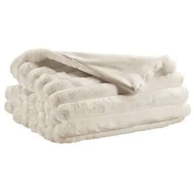 VIVARAISE Plaid Alice neige - 240 x 260 cm