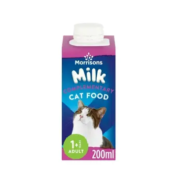 Morrisons Milk Complementary Cat Food 1+ Years Adult 200ml