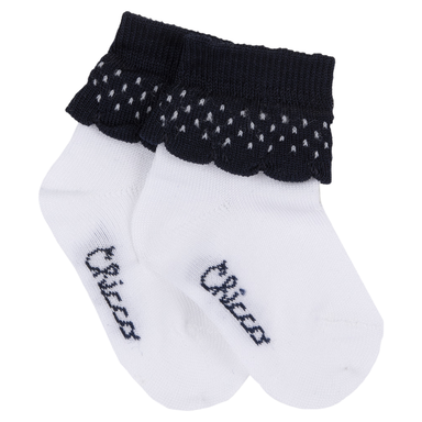 Chicco Sokken - maat 16 - wit/blauw