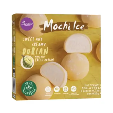 Buono Mochis glacés au durian - 156 g/6 pièces