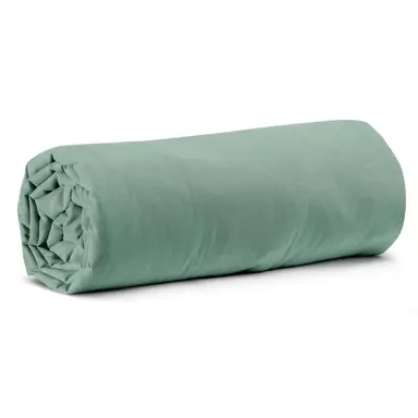 VIVARAISE Drap housse Calita vert sauge - 180 x 200 x 30 cm