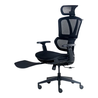 ochama x J.ZAO Z9 Ergonomischer Bürostuhl, Schreibstuhl, Drehstuhl  - Dreistufig verstellbarer Gaming-Stuhl, Lordosenstütze, Kopfstütze und Armlehne, Höhenverstellung und Wippfunktion, Rückenschonend, Integrierte Stuhlrückseite, Robuster ergonomischer Stuhl, Kleiderbügel und Fußstütze im Lieferumfang enthalten - Für Arbeit/Büro/Gaming