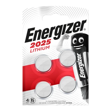 Energizer CR2025 Lithium Coin Batteries – Pack of 4