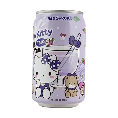 Rode Sakura Hello Kitty Taro Melkthee 310ml