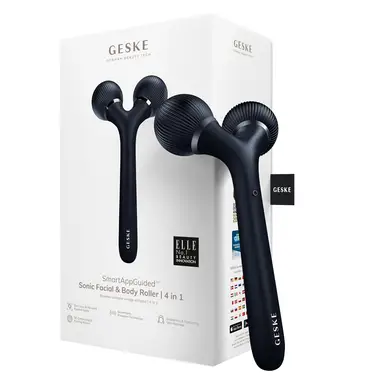 GESKE Sonic Gesichts- und Körperroller 4 in 1 Schwarz