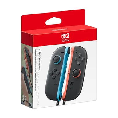 Nintendo Switch 2 Manettes Joy-Con gauche bleu clair et droite rouge clair